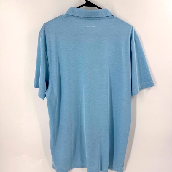 Travis Mathew Blue Polo Shirt Classic Design - Picture 3 of 7
